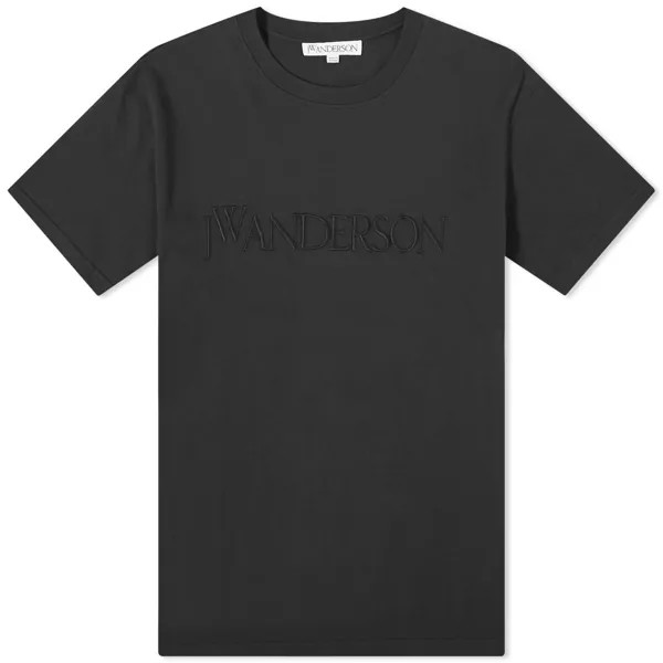 Футболка Jw Anderson Logo Embroidery, черный