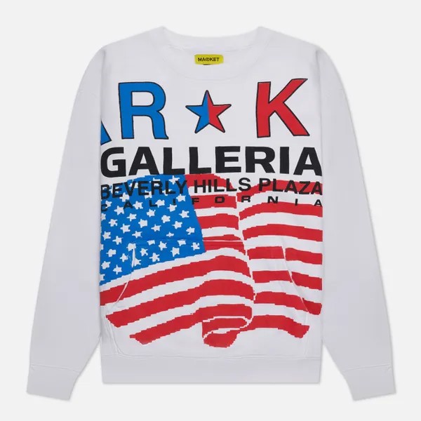 Мужская толстовка MARKET Low Prices Fleece Crew Neck белый, Размер M