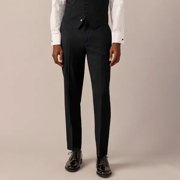 Узкие брюки-смокинг Ludlow из итальянской шерсти J.Crew, черный
