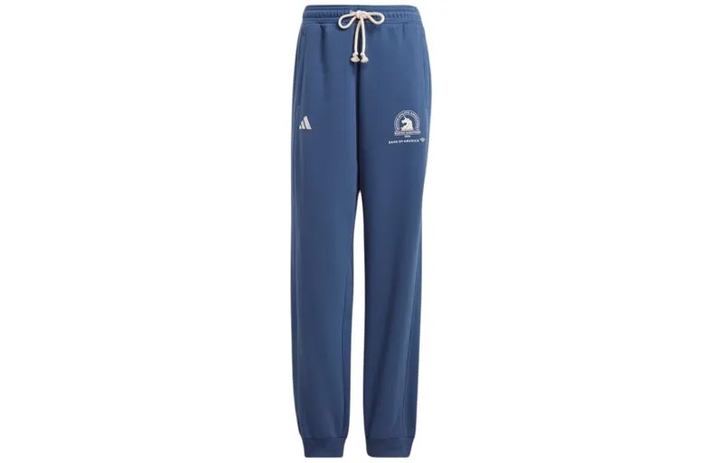 Трикотажные спортивные штаны Boston Marathon женские, синие Adidas