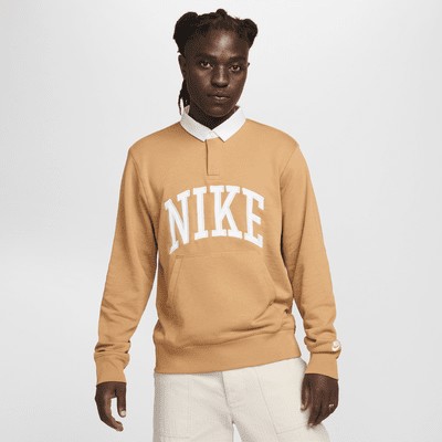 Поло Nike Club Fleece, цвет Flax/White