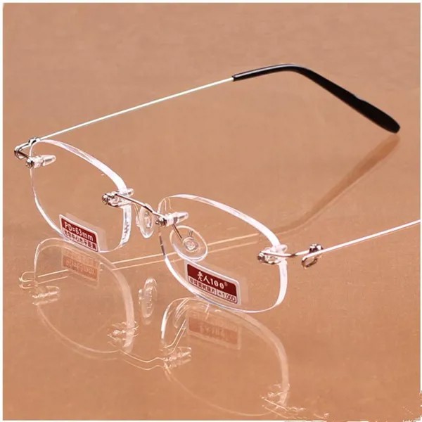 Сверхлегкие безрамочные очки для чтения Унисекс очки высокой четкости без оправы