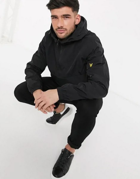 Куртка с молнией до груди Lyle & Scott-Черный