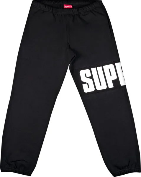 Спортивные брюки Supreme Rib Sweatpant 'Black', черный