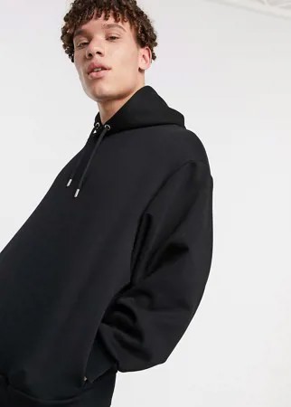 Черный oversized-худи River Island-Черный цвет