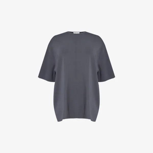 Футболка оверсайз из джерси lenny со спущенными плечами Frankie Shop, серый