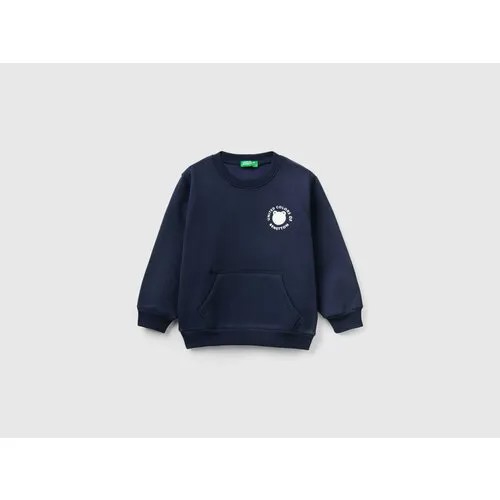 Свитшот UNITED COLORS OF BENETTON, размер 82 (1Y), синий