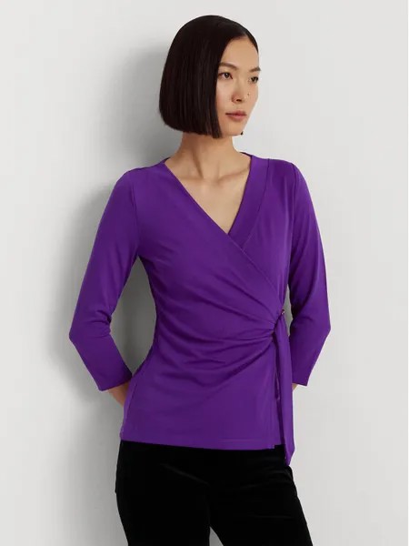 Узкая блузка Lauren Ralph Lauren, фиолетовый