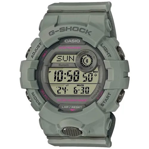 Часы CASIO GMD-B800SU-8E женские c BLUETOOTH японские наручные часы с секундомером, календарем и будильником
