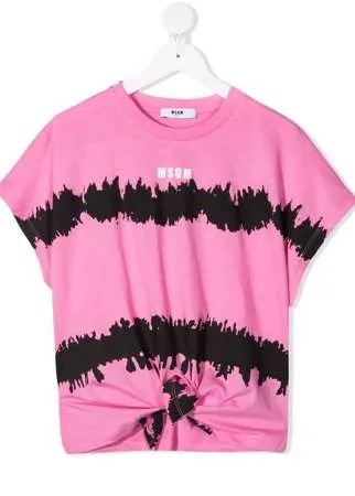 MSGM Kids футболка с короткими рукавами и логотипом