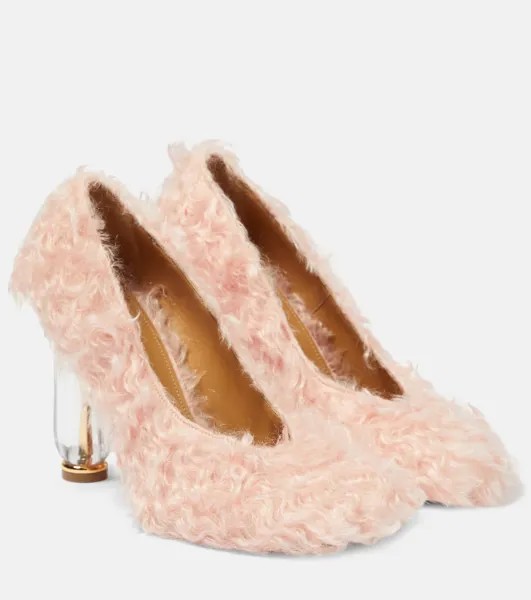 Туфли из искусственного меха Dries Van Noten, розовый