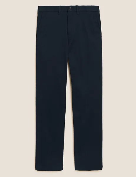 Большие и высокие брюки чинос стандартного кроя Heritage Marks & Spencer, темно-синий