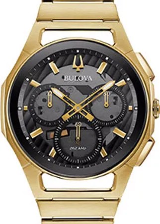 Японские наручные  мужские часы Bulova 97A144. Коллекция CURV