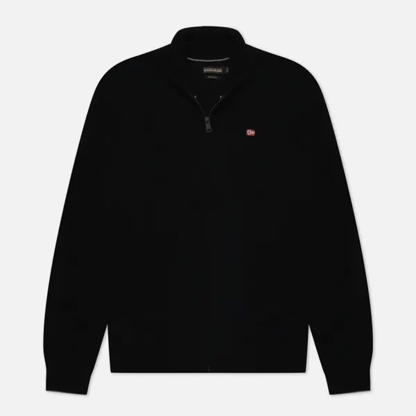 Мужской свитер Napapijri Damavand Full Zip чёрный, Размер XL