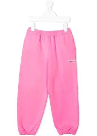 Balenciaga Kids спортивные брюки с логотипом