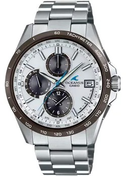 Японские наручные  мужские часы Casio OCW-T2600J-7AJF. Коллекция Oceanus