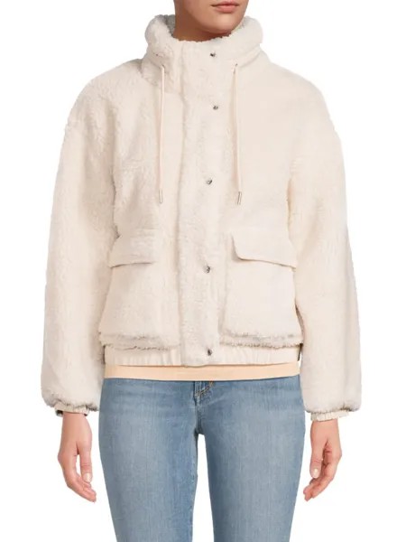 Куртка из искусственного меха Calvin Klein, цвет Chalk