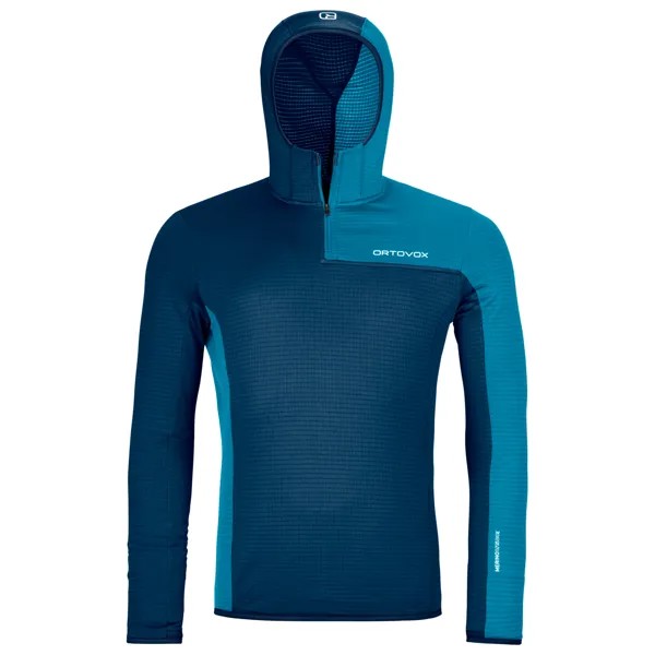 Флисовый свитер Ortovox Fleece Light Grid ZN Hoody, цвет Deep Ocean