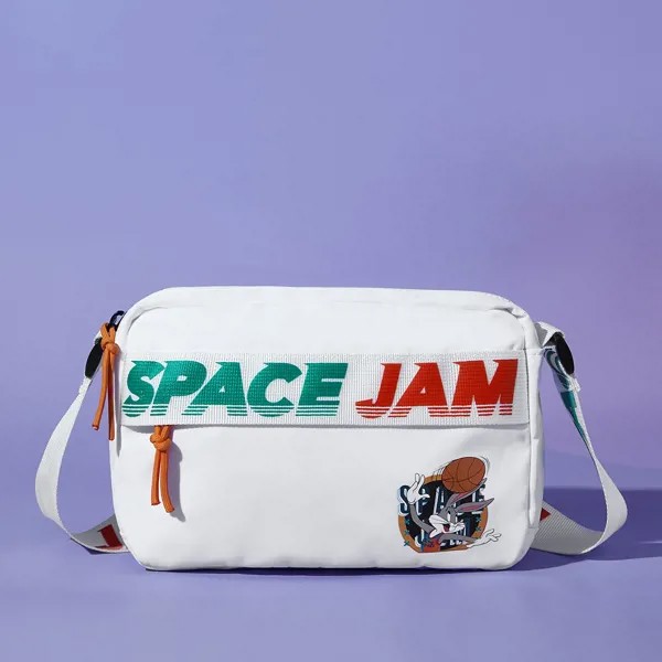 SHEIN X SPACE JAM Мужская сумка через плечо с текстовым рисунком