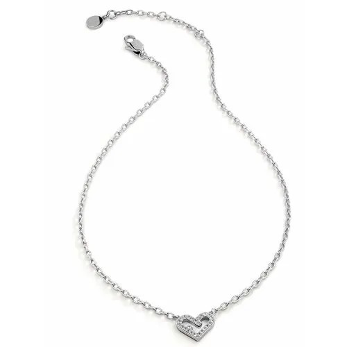 Колье FURLA, кристалл, длина 45 см, серебряный