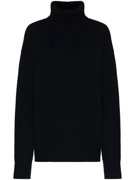 Extreme cashmere свитер оверсайз с высоким воротником, синий