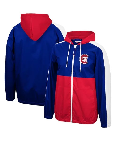 Мужская ветровка с капюшоном и молнией во всю длину Royal Chicago Cubs Game Day Mitchell & Ness