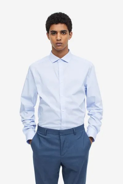 Эластичная рубашка приталенного кроя H&M