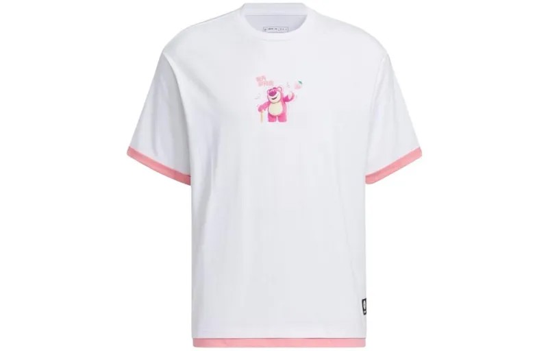 Футболка X Strawberry Bear Co-branded SS23, унисекс, белая Adidas Neo, белый