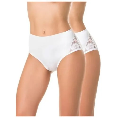Трусы Dentelle, 2 шт., размер XXXXL, белый