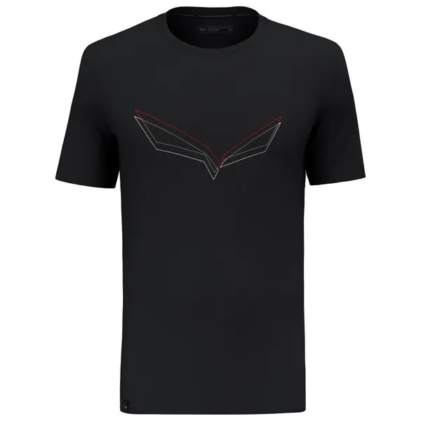 Функциональная рубашка Salewa Pure Eagle Frame Dry T Shirt, цвет Black Out