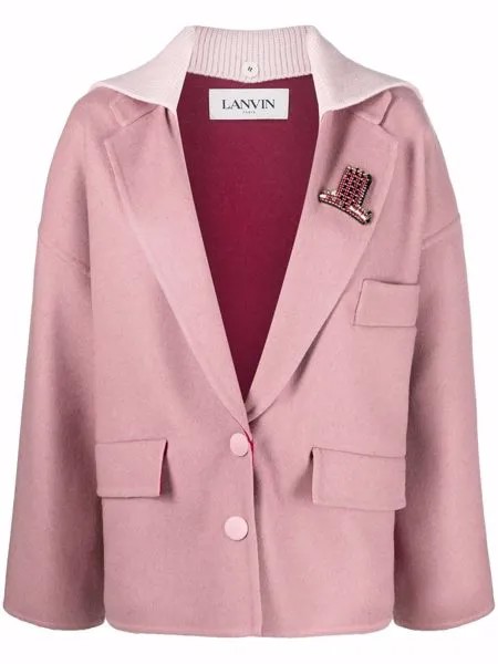 LANVIN однобортный пиджак оверсайз