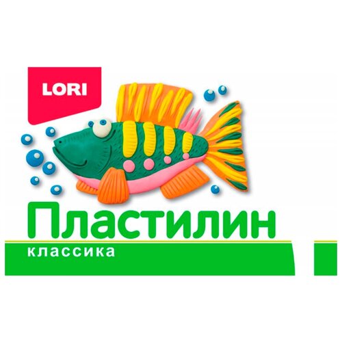 Пластилин LORI Классика, 6 цветов (Пл-015)