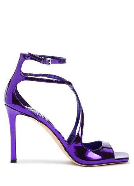 Фиолетовые женские кожаные сандалии azia Jimmy Choo