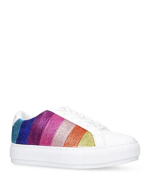 Женские кроссовки Laney Stripe на платформе с украшением KURT GEIGER LONDON, цвет Multi