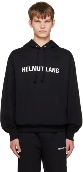 Черный худи с принтом Helmut Lang