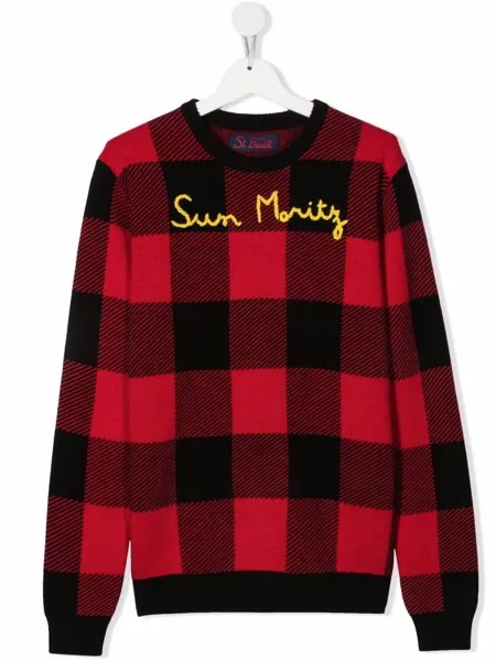 MC2 Saint Barth Kids джемпер в клетку
