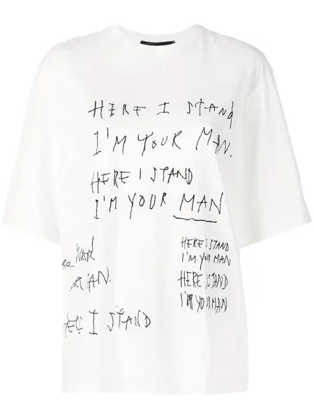 Haider Ackermann футболка I'm Your Man