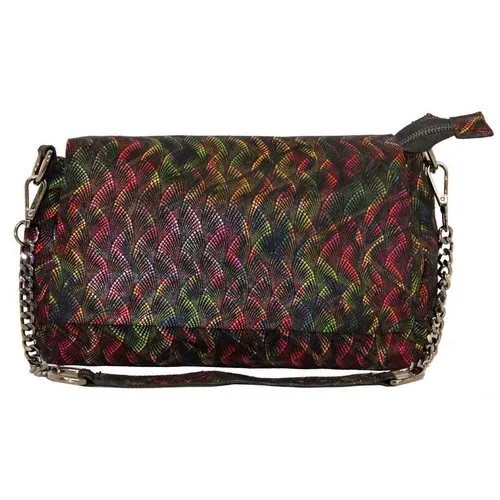 Сумка кожаная цветная Farfalla Rosso R 856-155