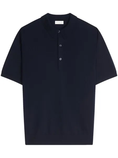 DRIES VAN NOTEN рубашка поло с короткими рукавами, синий