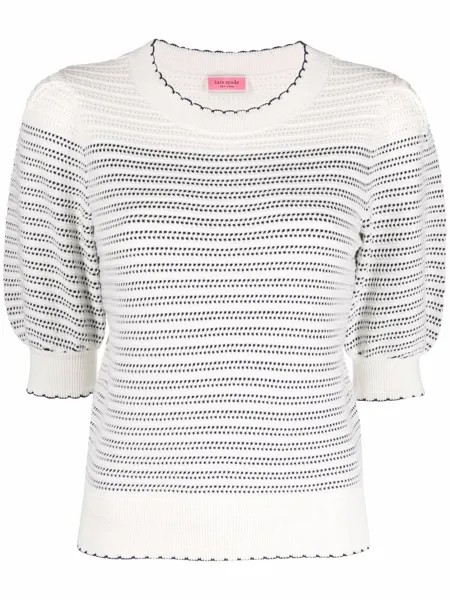 Kate Spade джемпер с фестонами