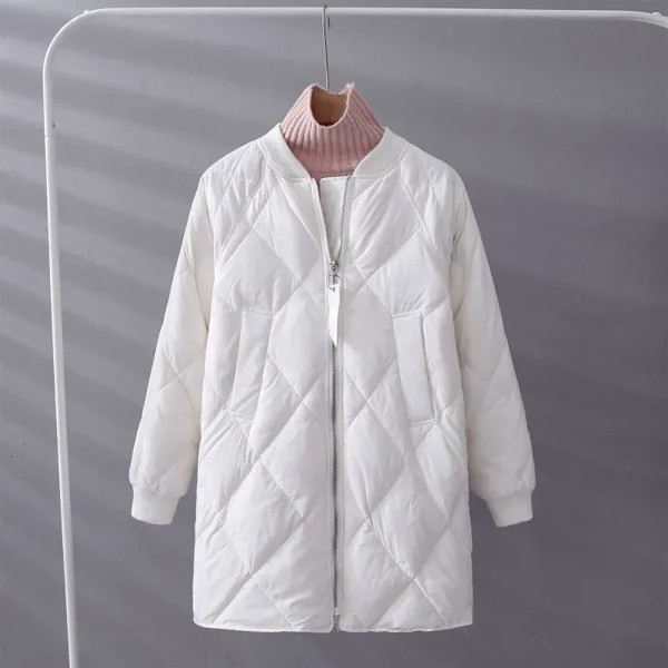 Женщины хлопчатобумажное пальто Parkas Пух зимняя куртка длинная толстая теплая пальто Фугу Верхняя одежда Куртки Весна Осень Зима