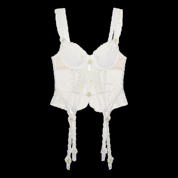 Бюстье Victoria's Secret For Love & Lemons 3D Daisy, желтый/белый