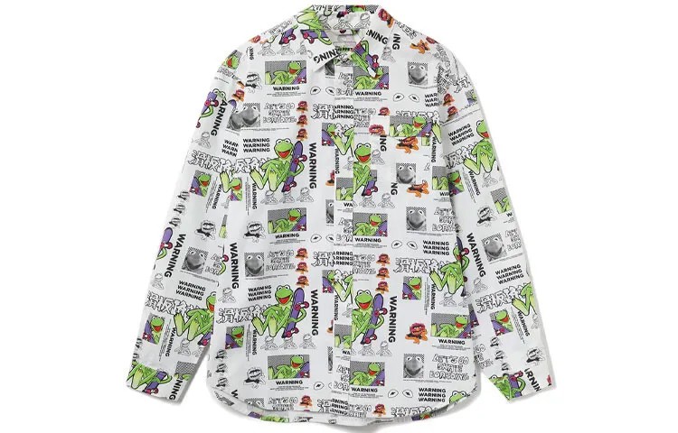 Рубашка Disney X Disney унисекс белая Lining, белый
