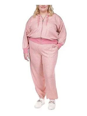 MICHAEL MICHAEL KORS Женская розовая толстовка с капюшоном и логотипом на кулиске Plus 3X
