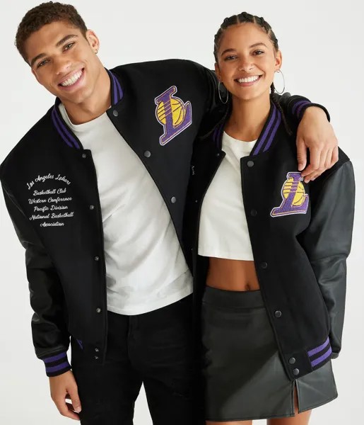 Бомбер Los Angeles Lakers Aeropostale, черный