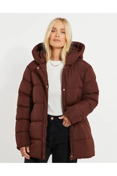Hayley 7449 Зимняя куртка с капюшоном Threadbare, коричневый