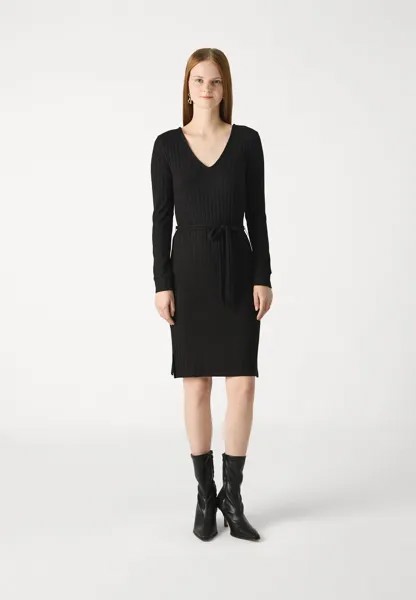 Платье-свитер VIDIVIA V-NECK VILA, черный
