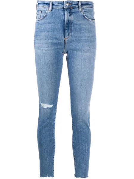AllSaints джинсы скинни с эффектом потертости
