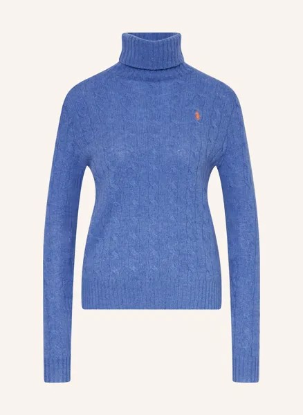 Свитер с высоким воротником Polo Ralph Lauren, фиолетовый