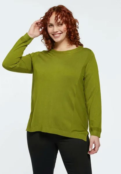 Свитер Maglia Fiorella Rubino, зеленый